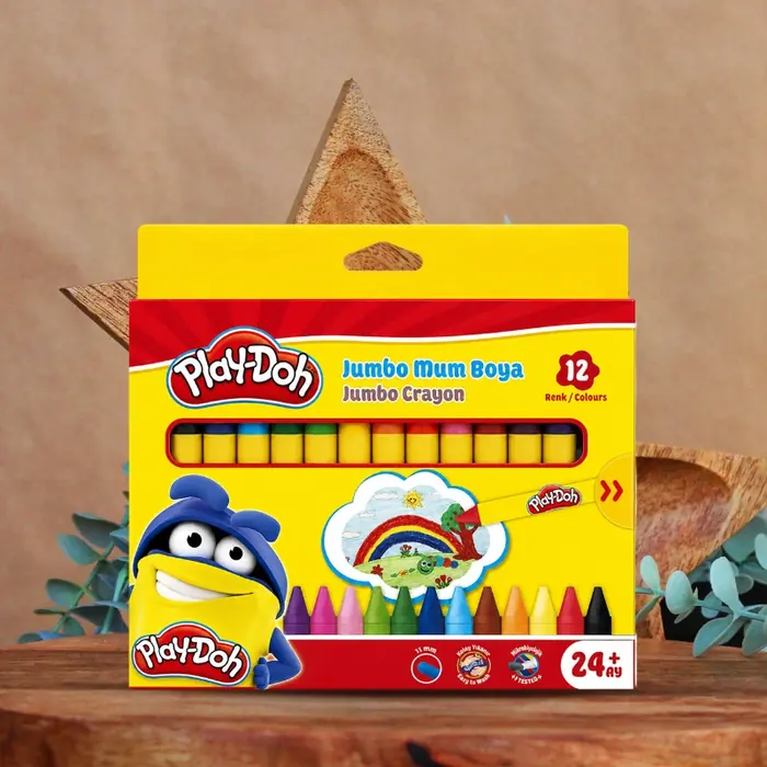 PLAY-DOH SİLİNEBİLİR CRAYON(MUM)BOYA JUMBO 12 RENK