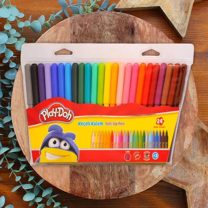 PLAY-DOH KEÇELİ KALEM 2 MM. 24 RENK (PVC)