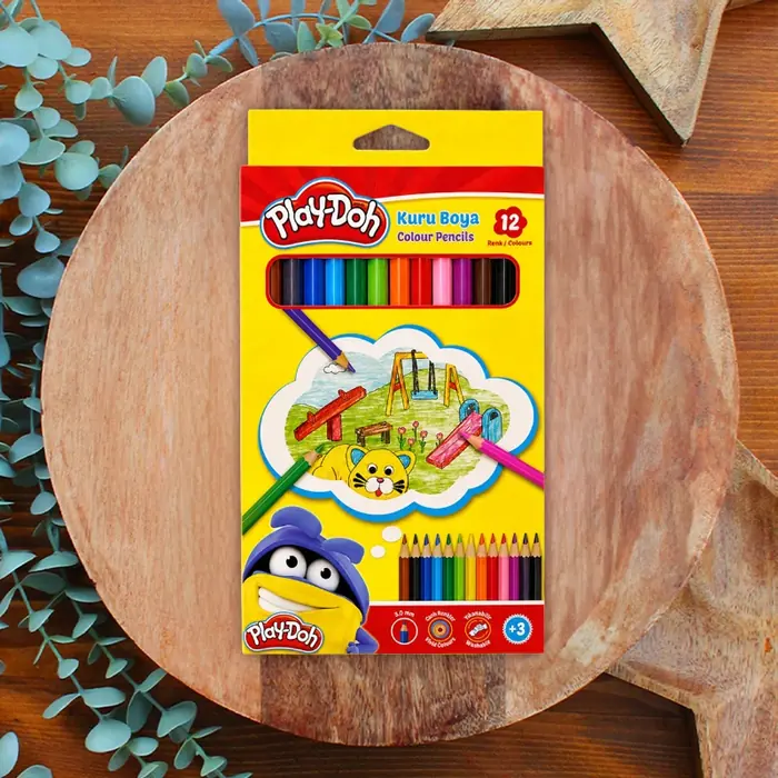 PLAY-DOH KURUBOYA 12 RENK TAM BOY