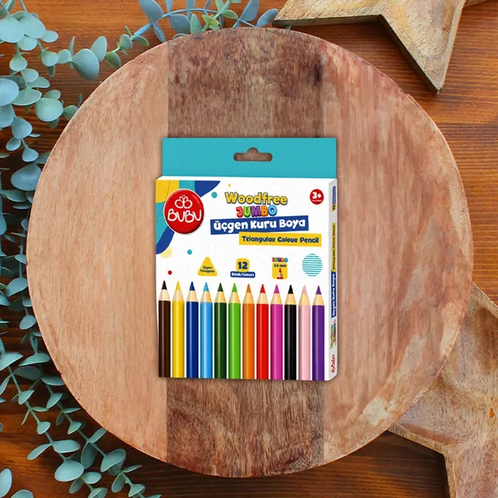 WOODFREE JUMBO ÜÇGEN KURUBOYA 12 RENK