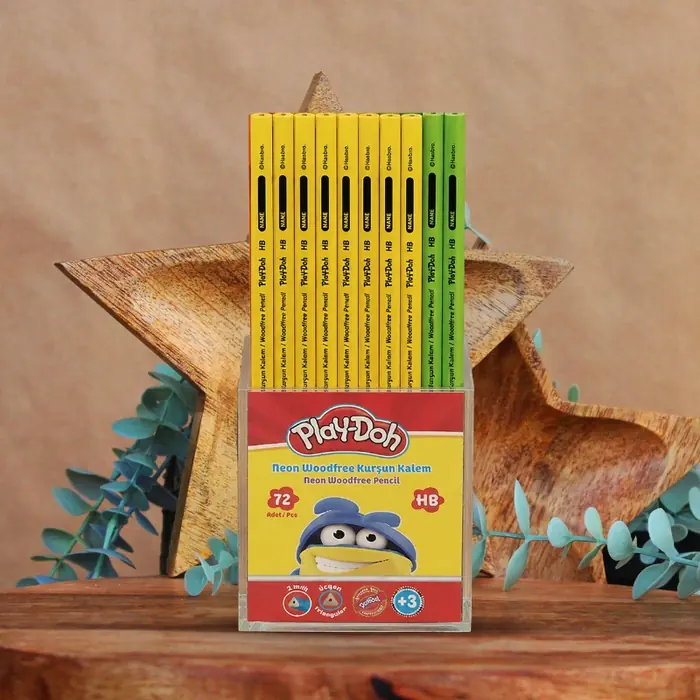 PLAY-DOH WOODFREE KURŞUN KALEM NEON
