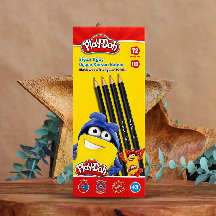 PLAY-DOH SİYAH ÜÇGEN KURŞUN KALEM