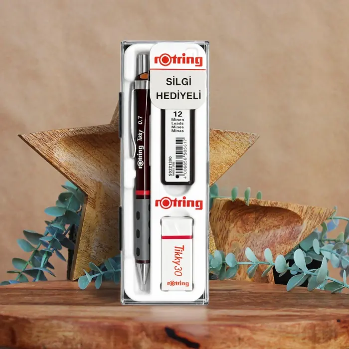 Rotring Okul Seti Tikky Versatil 0,7 Mm Bordo