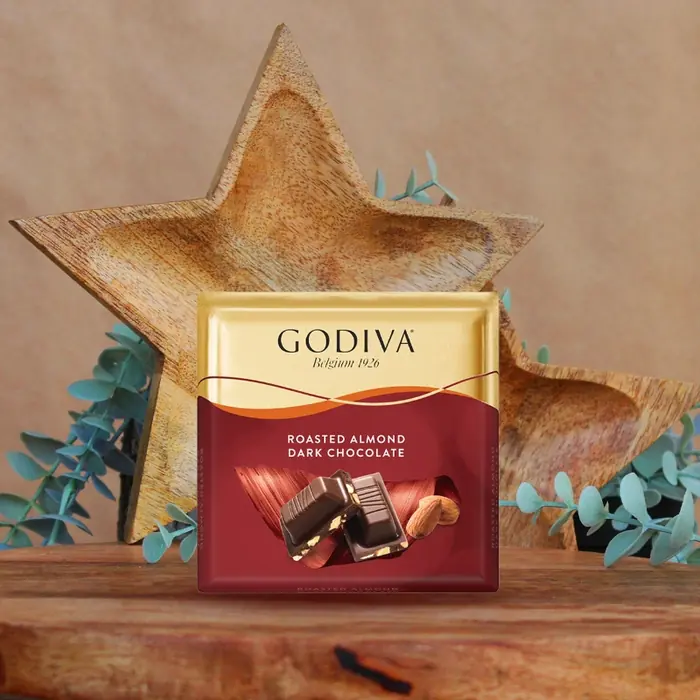 Godiva Kare Bitter Badem Çikolata