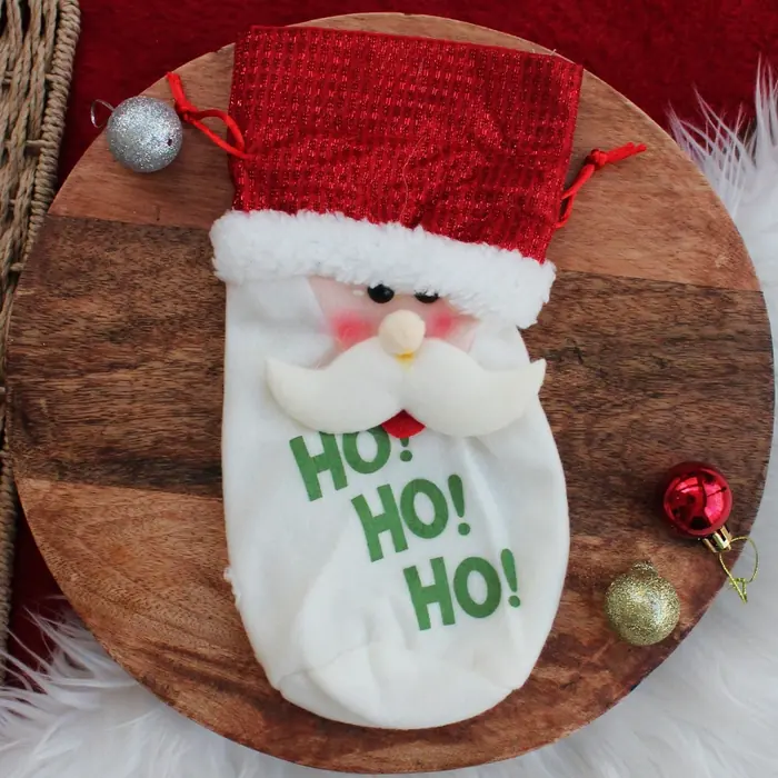 Ho Ho Ho Noel Baba Şarap Kılıfı
