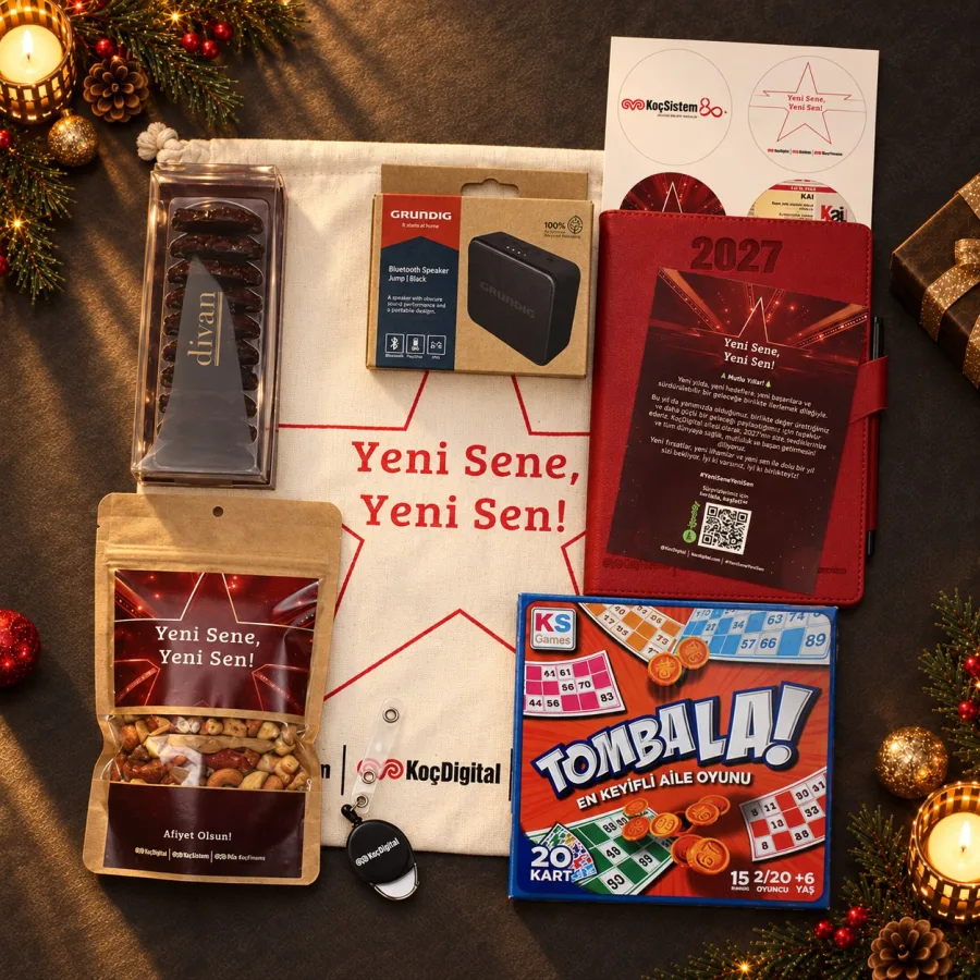 Tombala ve Kuruyemişli Yılbaşı Kesesi: Ajanda, Bluetooth — 35x40cm Büzgülü Ham Bez Kese, 200 gram Karışık Lüks Kuruyemiş, 2025 Ajanda, Kırmızı…