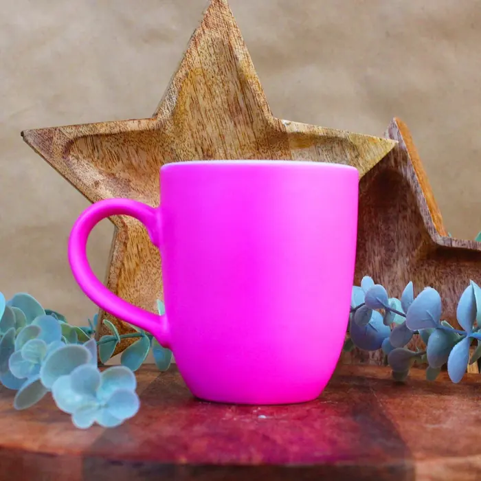 Neon Pembe Bulut Kupa