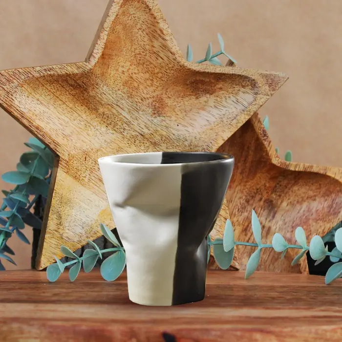 Espresso Bardağı — Porselen espresso bardağı krem & siyah 140cc (1 adet fiyatıdır)