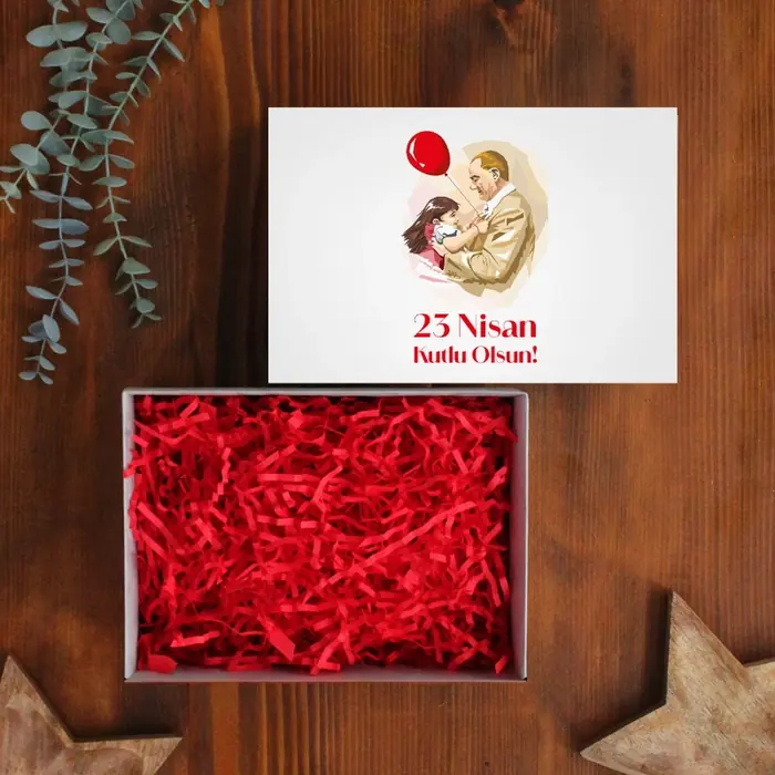 Mini Beyaz Kutu Üstü Logo Baskı — 25x16x10 cm Boyutunda 350 gr mat selefon kağıt malzemesinden oluşturulan beyaz renk kutu…