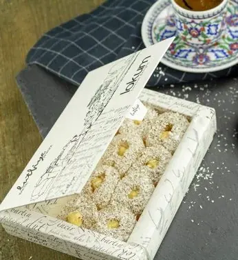 Lütfiye Fındıklı Lokum — 350 gr Lütfiye Fındıklı Lokum