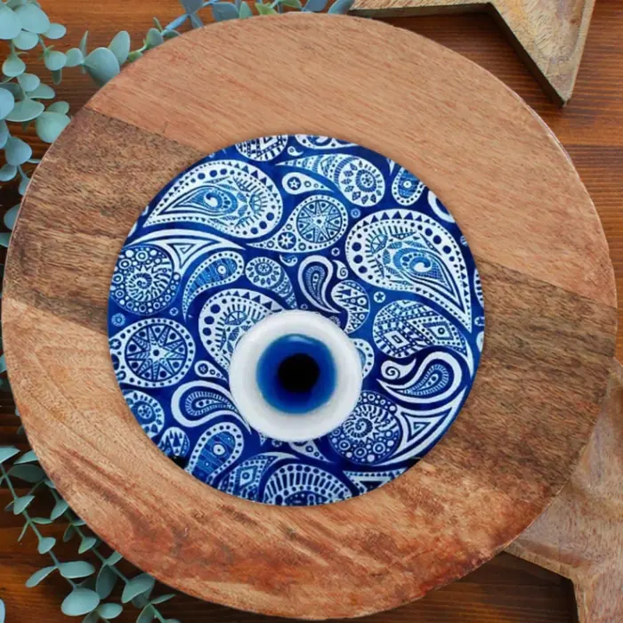 Mandala Nazar Boncuğu — 12cm Mandala Nazar Boncuğu Füzyon Cam
