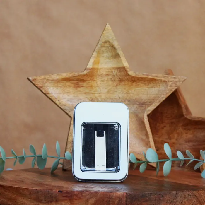Usb Bellek — 16GB Logo baskılı USB Bellek, özel metal kutusunda