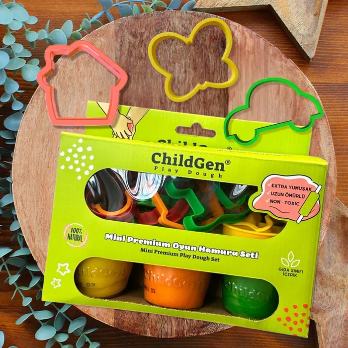 ChildGen Doğal Oyun Hamuru Mini Premium Set