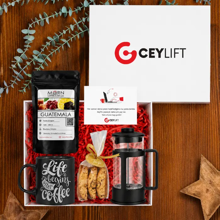 Ceylift — 30×24×10 cm American Bristol Kutu & Kutu İçi Zigzag Kağıt, Morn Guatemala Filtre Kahve…