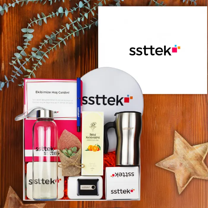 SSTEK — 30x24x10 cm Amerikan Bristol Kutu & Kutu İçi Kırmızı Zigzag Kağıt, Logo Baskılı Cam…